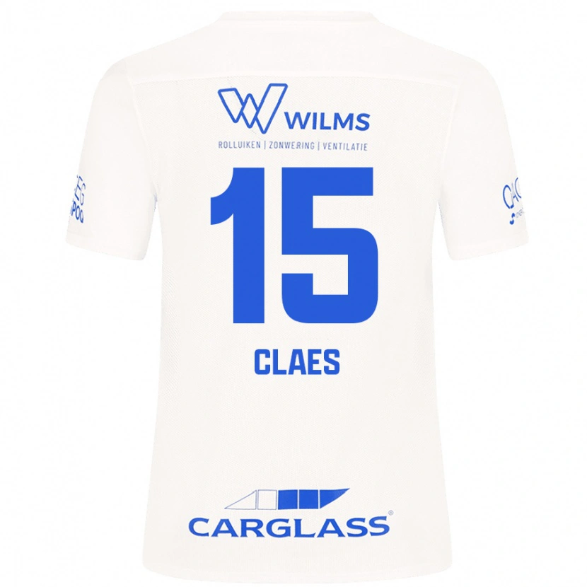 Danxen Herren Thomas Claes #15 Weiß Auswärtstrikot Trikot 2024/25 T-Shirt