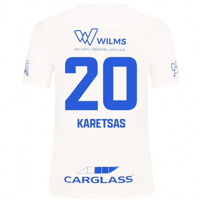 Danxen Herren Konstantinos Karetsas #20 Weiß Auswärtstrikot Trikot 2024/25 T-Shirt