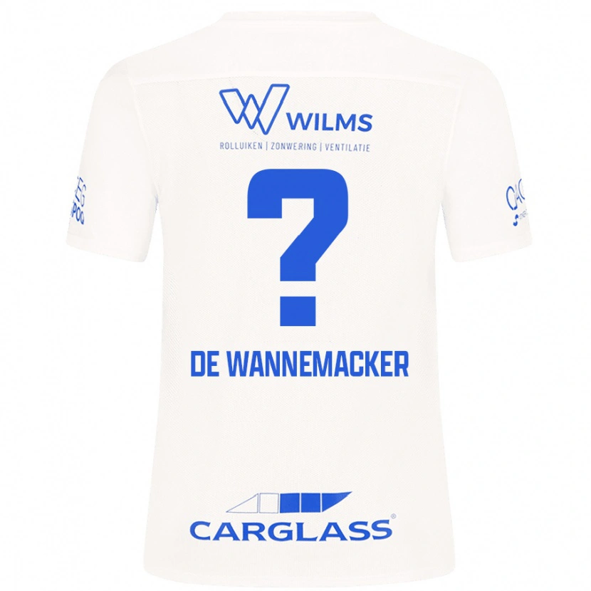 Danxen Herren August De Wannemacker #0 Weiß Auswärtstrikot Trikot 2024/25 T-Shirt