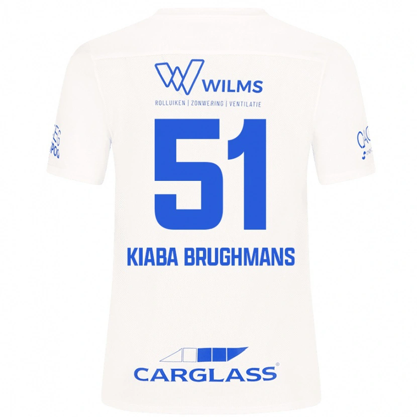 Danxen Herren Lucca Kiaba Brughmans #51 Weiß Auswärtstrikot Trikot 2024/25 T-Shirt