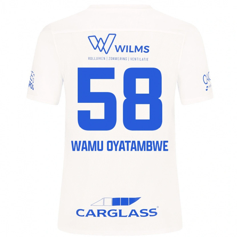 Danxen Herren Matthias Wamu Oyatambwe #58 Weiß Auswärtstrikot Trikot 2024/25 T-Shirt