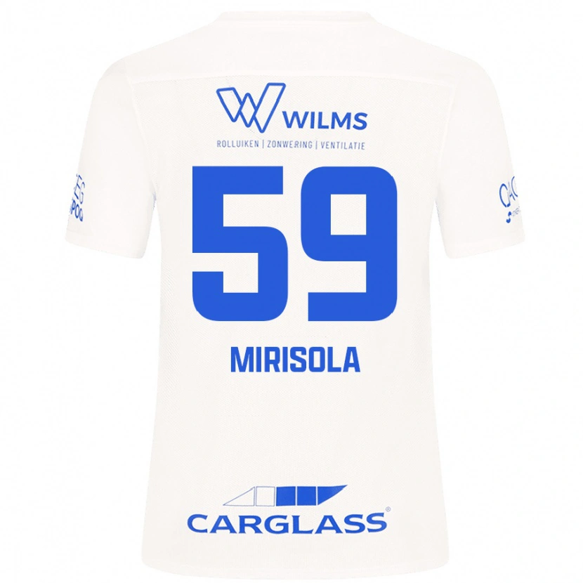 Danxen Herren Robin Mirisola #59 Weiß Auswärtstrikot Trikot 2024/25 T-Shirt