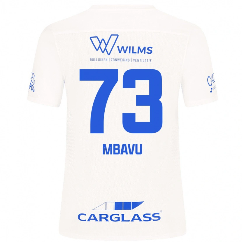 Danxen Herren Elie Mbavu #73 Weiß Auswärtstrikot Trikot 2024/25 T-Shirt