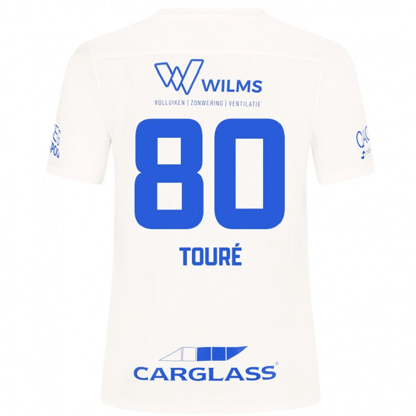 Danxen Herren Saïdou Touré #80 Weiß Auswärtstrikot Trikot 2024/25 T-Shirt