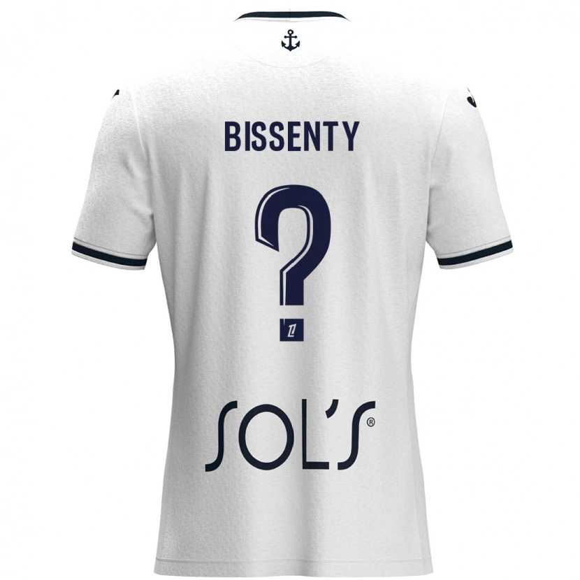 Danxen Herren Bissenty Gomis #0 Weiß Dunkelblau Auswärtstrikot Trikot 2024/25 T-Shirt