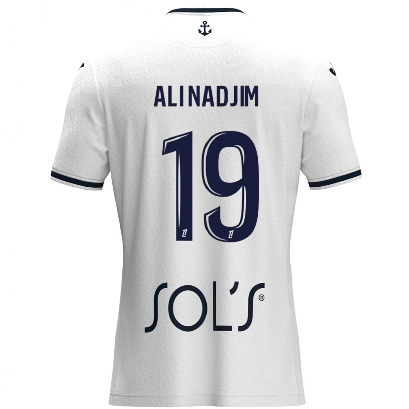 Danxen Herren Nadjma Ali Nadjim #19 Weiß Dunkelblau Auswärtstrikot Trikot 2024/25 T-Shirt