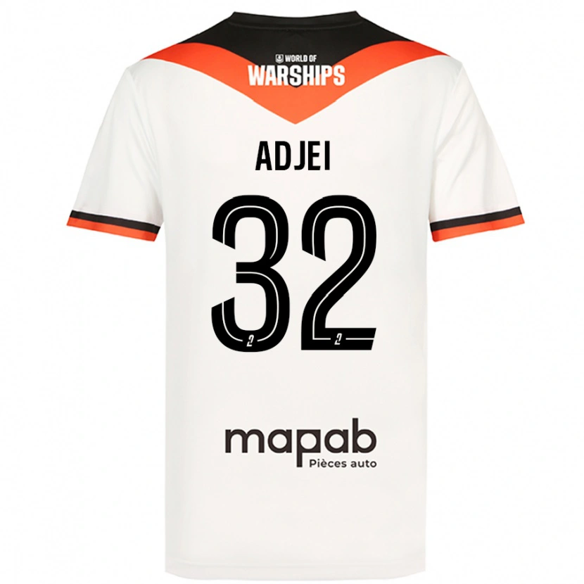 Danxen Herren Nathaniel Adjei #32 Weiß Auswärtstrikot Trikot 2024/25 T-Shirt