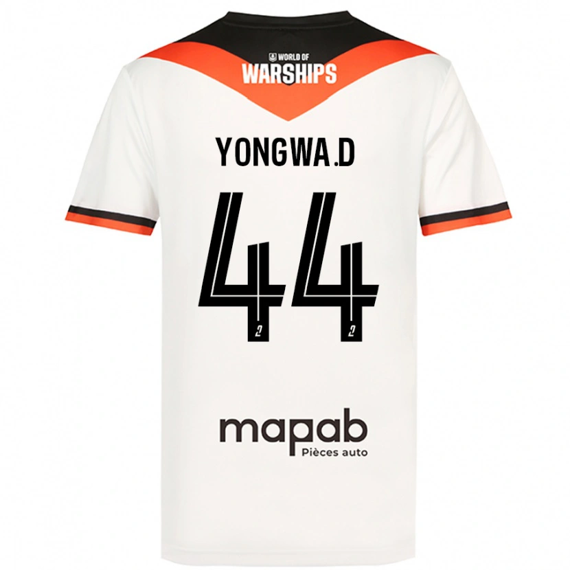 Danxen Herren Darlin Yongwa #44 Weiß Auswärtstrikot Trikot 2024/25 T-Shirt