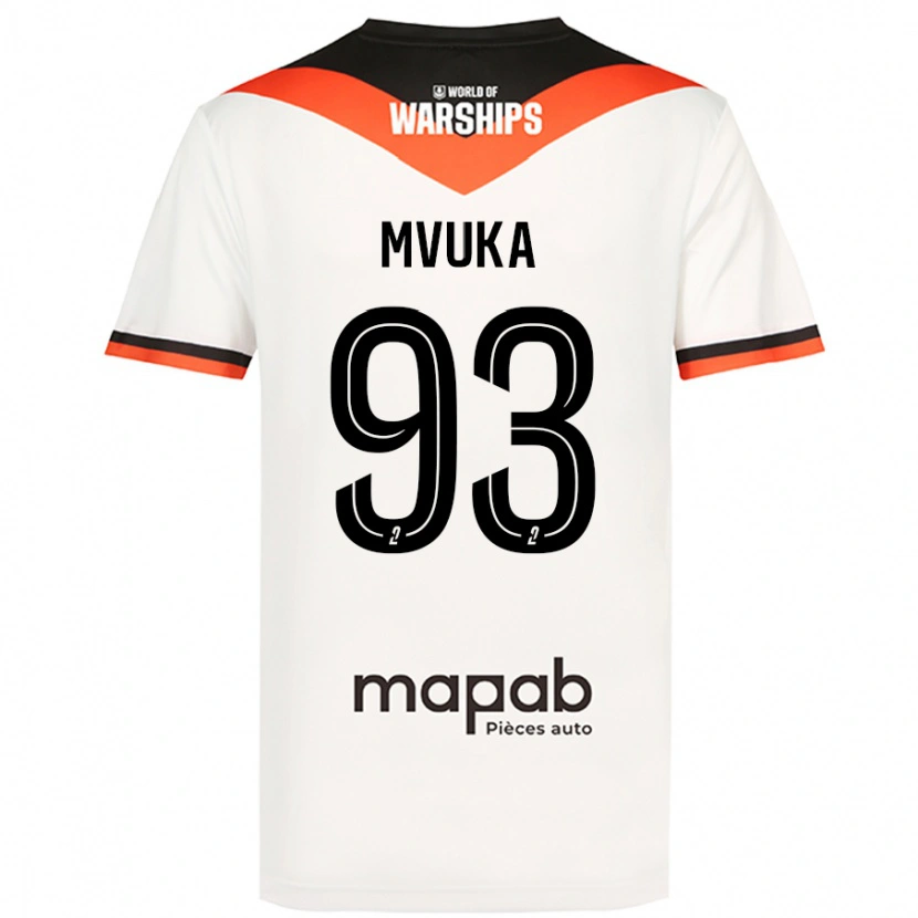 Danxen Herren Joel Mvuka #93 Weiß Auswärtstrikot Trikot 2024/25 T-Shirt
