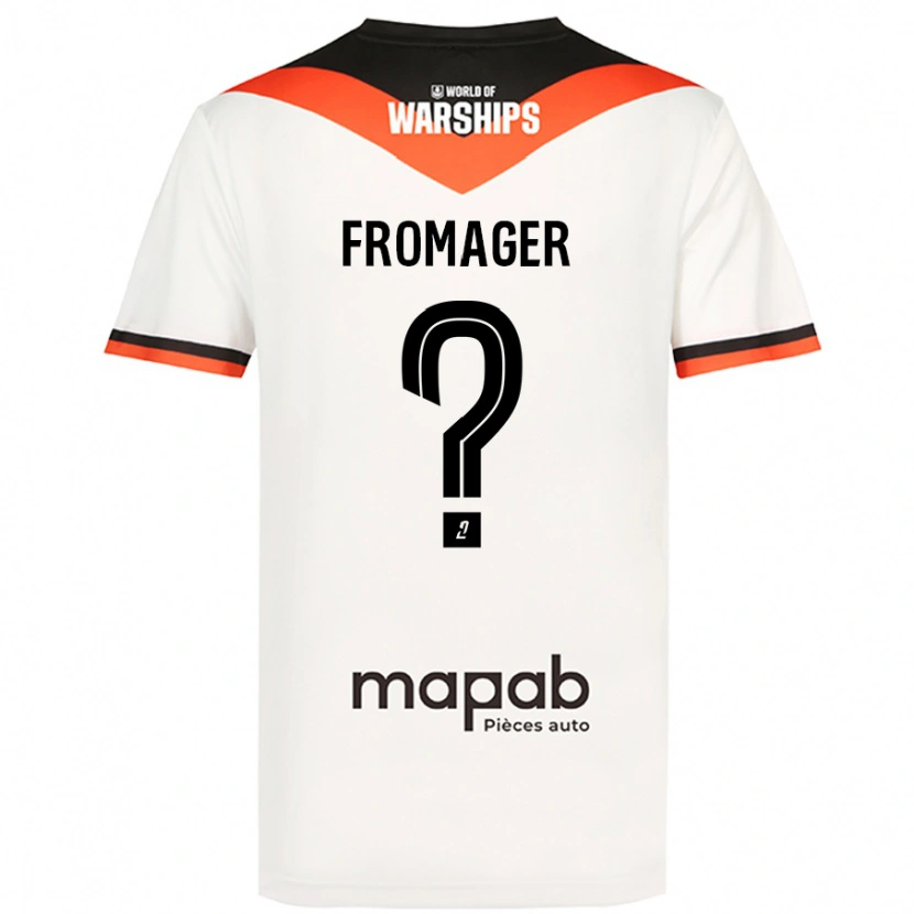 Danxen Herren Côme Fromager #0 Weiß Auswärtstrikot Trikot 2024/25 T-Shirt