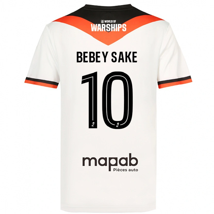 Danxen Herren Mattéo Bebey Sake #10 Weiß Auswärtstrikot Trikot 2024/25 T-Shirt