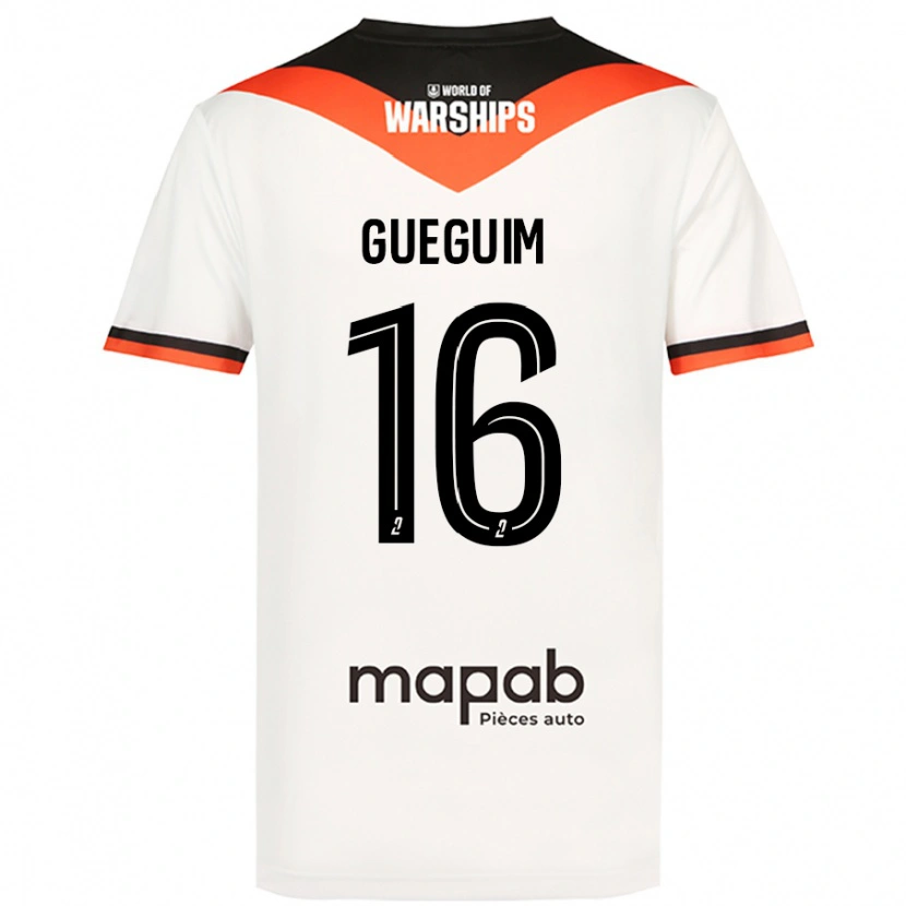 Danxen Herren Guirone Gueguim #16 Weiß Auswärtstrikot Trikot 2024/25 T-Shirt
