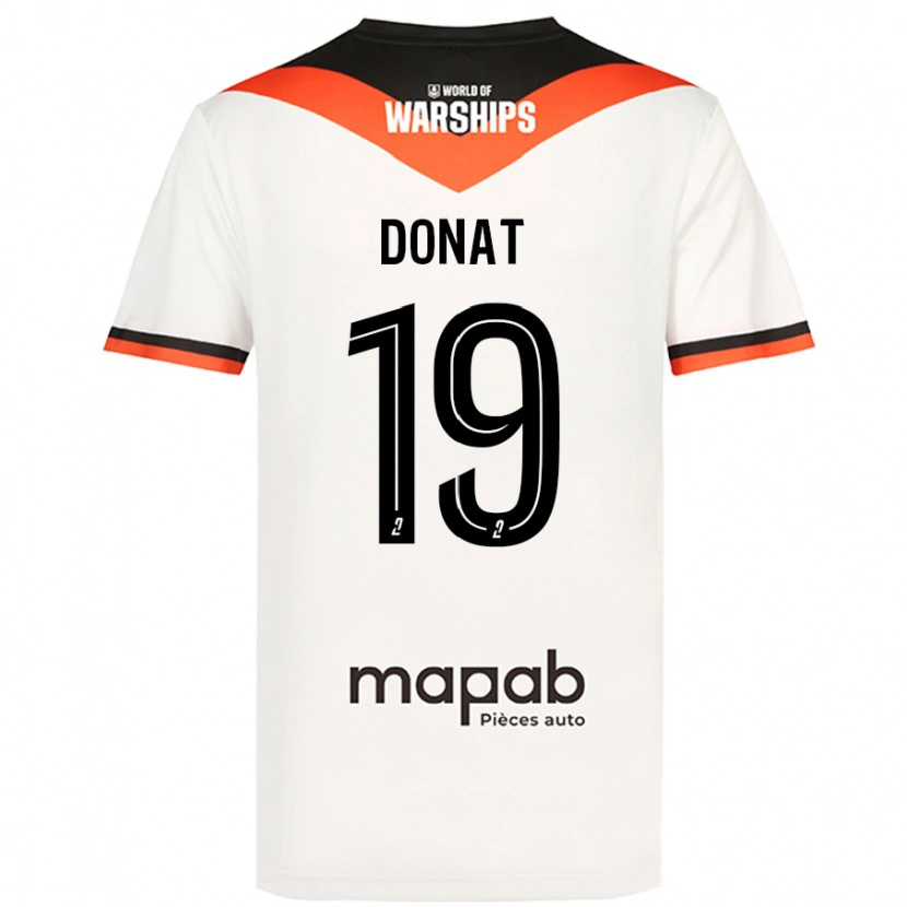 Danxen Herren Noa Donat #19 Weiß Auswärtstrikot Trikot 2024/25 T-Shirt