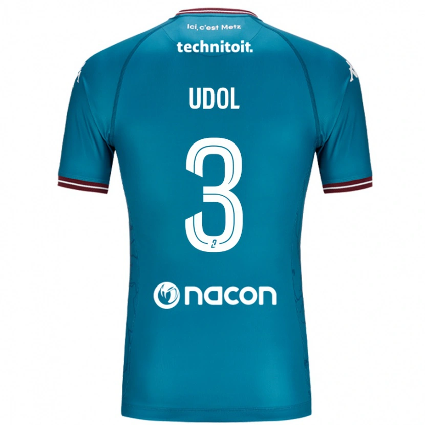 Danxen Herren Matthieu Udol #3 Blau Petrol Auswärtstrikot Trikot 2024/25 T-Shirt