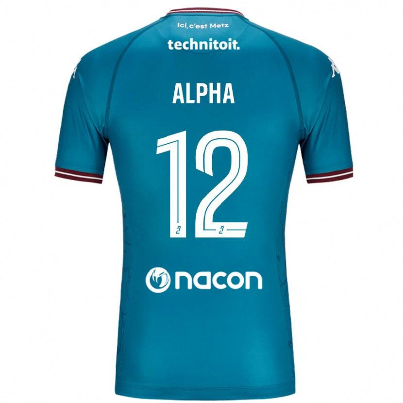 Danxen Herren Alpha Touré #12 Blau Petrol Auswärtstrikot Trikot 2024/25 T-Shirt