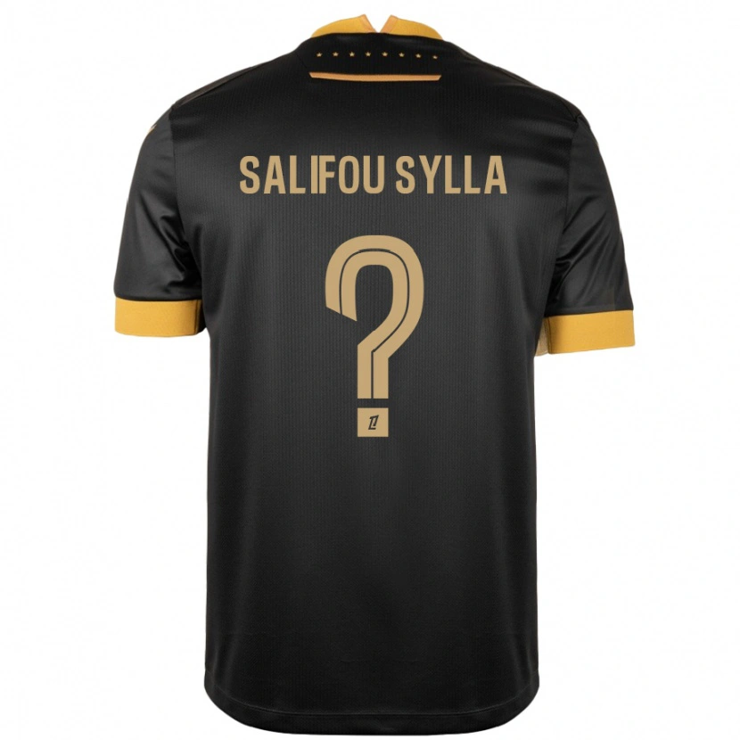 Danxen Herren Salifou Sylla #0 Schwarz Braun Auswärtstrikot Trikot 2024/25 T-Shirt