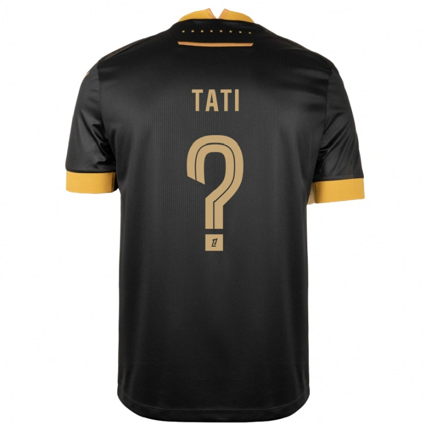 Danxen Herren Tylel Tati #0 Schwarz Braun Auswärtstrikot Trikot 2024/25 T-Shirt