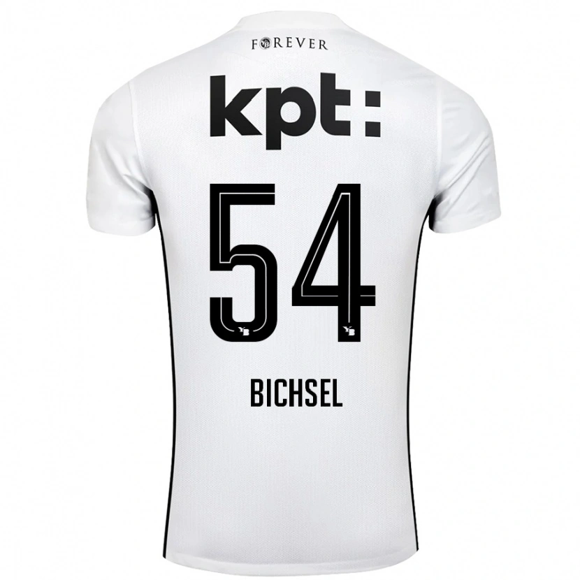 Danxen Herren Joel Bichsel #54 Weiß Schwarz Auswärtstrikot Trikot 2024/25 T-Shirt