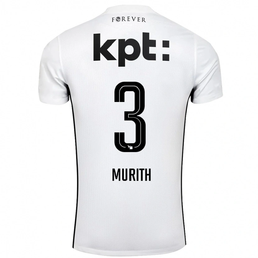 Danxen Herren Tom Murith #3 Weiß Schwarz Auswärtstrikot Trikot 2024/25 T-Shirt