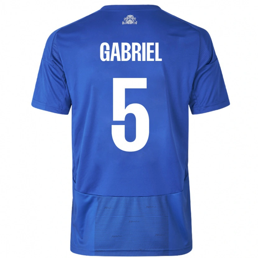 Danxen Herren Gabriel Pereira #5 Weiß Blau Auswärtstrikot Trikot 2024/25 T-Shirt