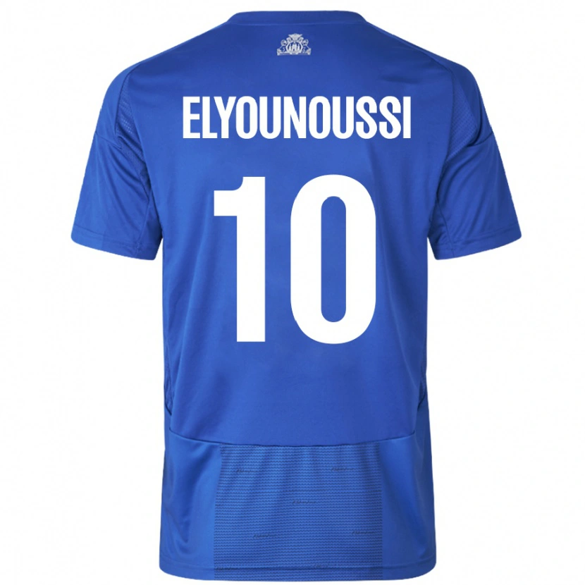 Danxen Herren Mohamed Elyounoussi #10 Weiß Blau Auswärtstrikot Trikot 2024/25 T-Shirt