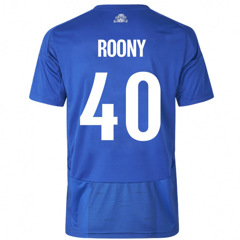 Danxen Herren Roony Bardghji #40 Weiß Blau Auswärtstrikot Trikot 2024/25 T-Shirt