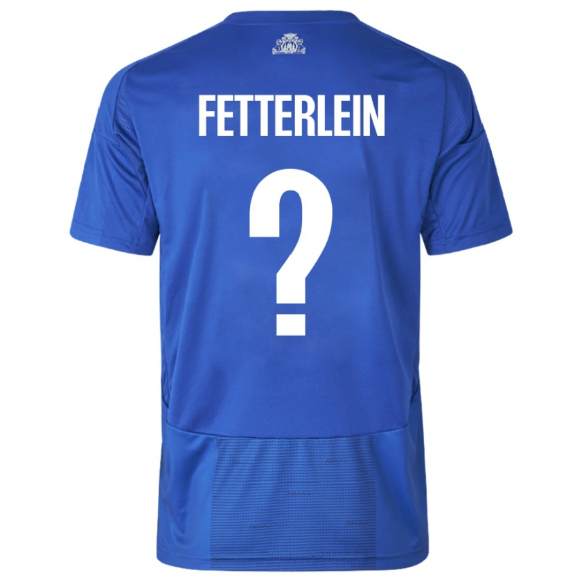 Danxen Herren Sean Fetterlein #0 Weiß Blau Auswärtstrikot Trikot 2024/25 T-Shirt