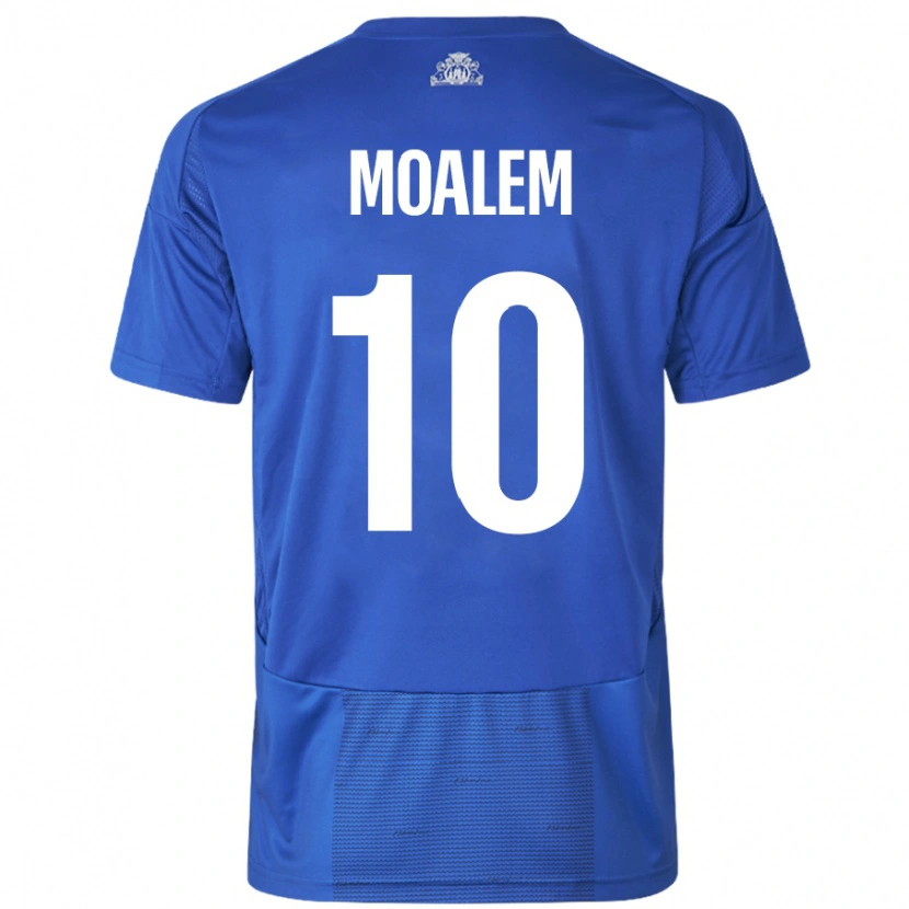 Danxen Herren Jonathan Moalem #10 Weiß Blau Auswärtstrikot Trikot 2024/25 T-Shirt