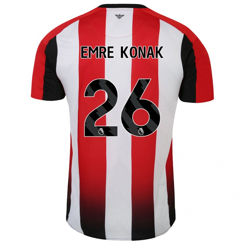 Danxen Damen Yunus Emre Konak #26 Rot Weiß Heimtrikot Trikot 2024/25 T-Shirt