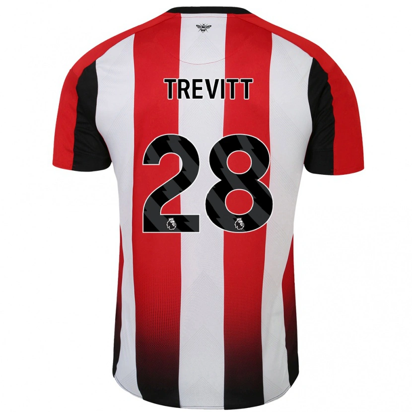Danxen Damen Ryan Trevitt #28 Rot Weiß Heimtrikot Trikot 2024/25 T-Shirt