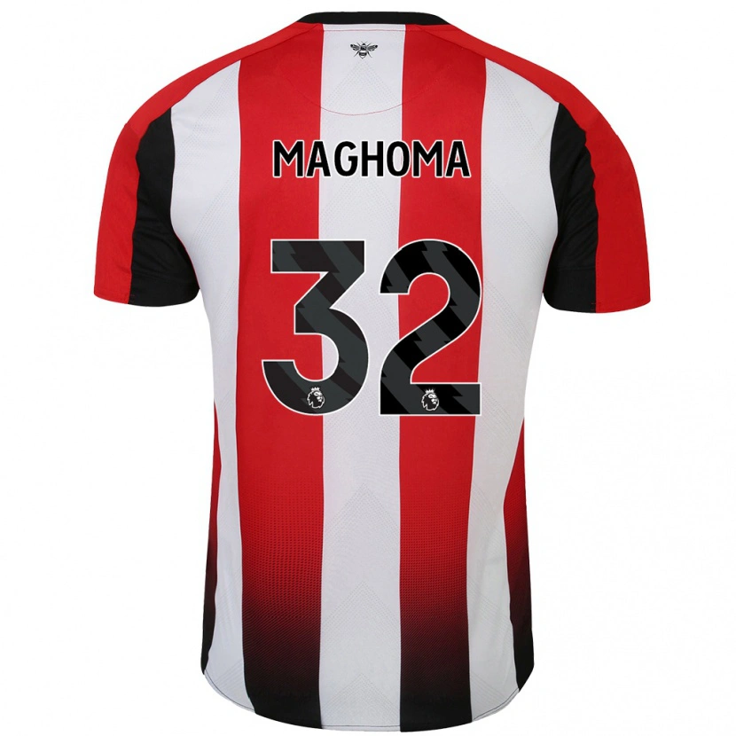 Danxen Damen Paris Maghoma #32 Rot Weiß Heimtrikot Trikot 2024/25 T-Shirt