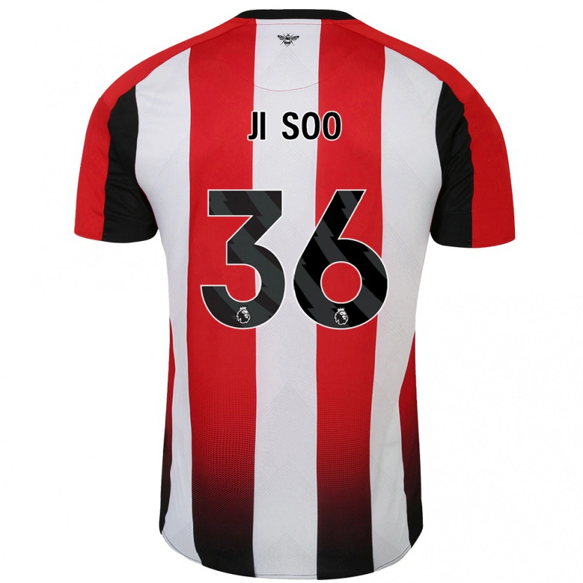 Danxen Damen Ji-Soo Kim #36 Rot Weiß Heimtrikot Trikot 2024/25 T-Shirt
