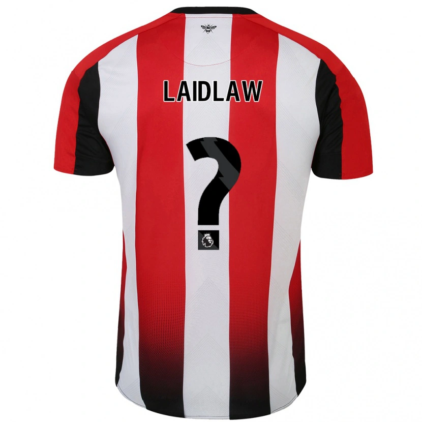 Danxen Damen Ethan Laidlaw #0 Rot Weiß Heimtrikot Trikot 2024/25 T-Shirt