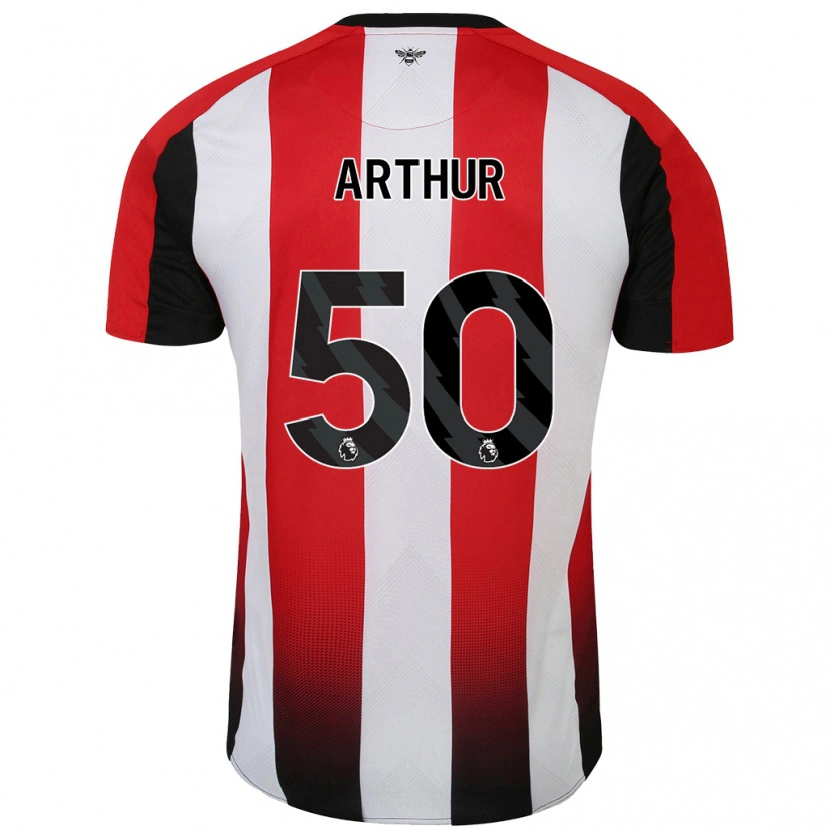 Danxen Damen Benjamin Arthur #50 Rot Weiß Heimtrikot Trikot 2024/25 T-Shirt