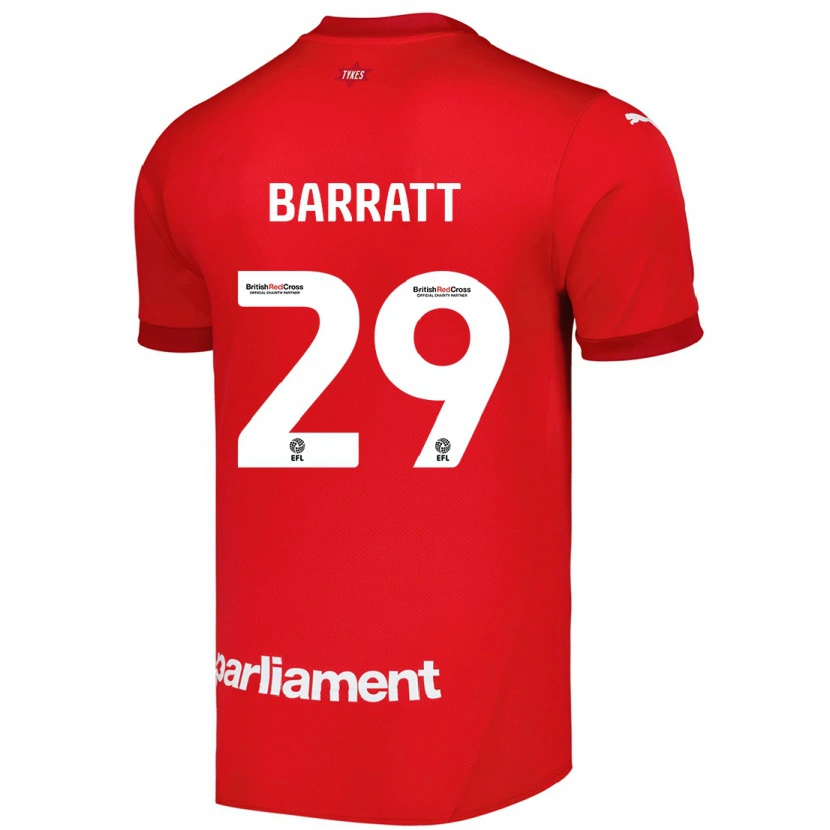 Danxen Damen Connor Barratt #29 Rot Heimtrikot Trikot 2024/25 T-Shirt