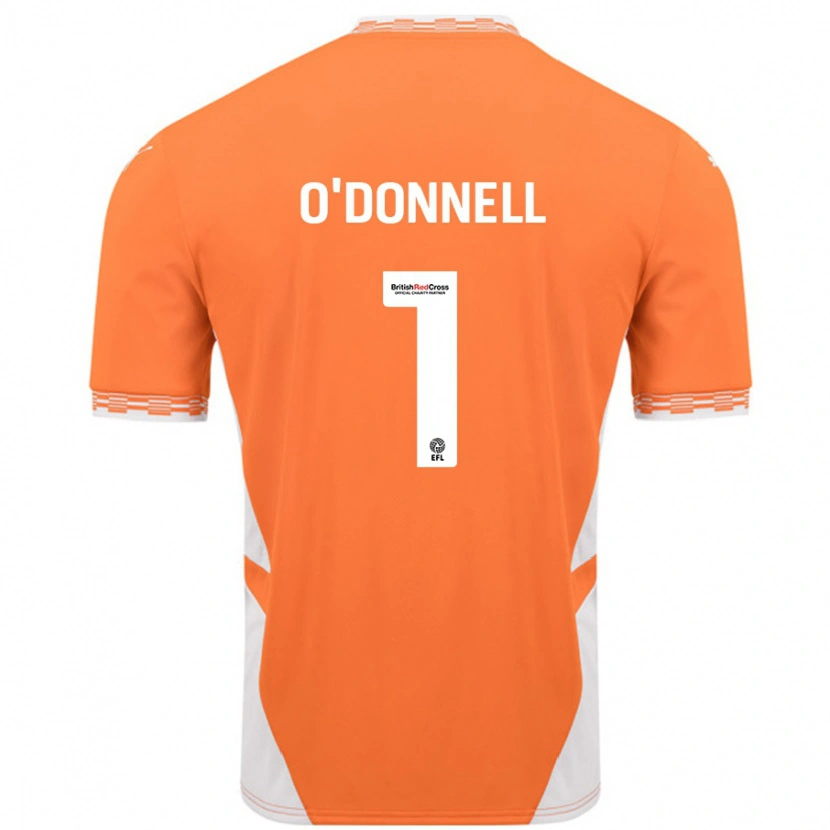 Danxen Damen Richard O'donnell #1 Orange Weiß Heimtrikot Trikot 2024/25 T-Shirt