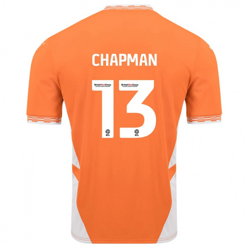 Danxen Damen Mackenzie Chapman #13 Orange Weiß Heimtrikot Trikot 2024/25 T-Shirt