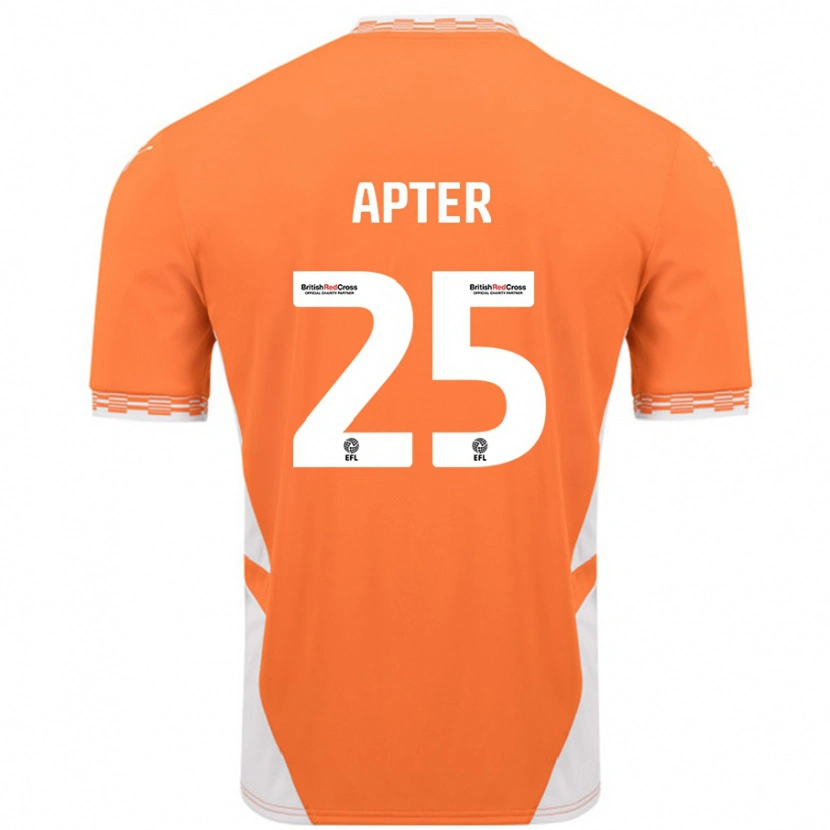 Danxen Damen Rob Apter #25 Orange Weiß Heimtrikot Trikot 2024/25 T-Shirt
