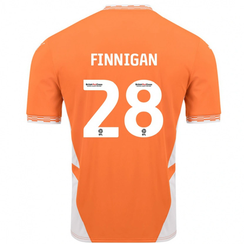 Danxen Damen Ryan Finnigan #28 Orange Weiß Heimtrikot Trikot 2024/25 T-Shirt