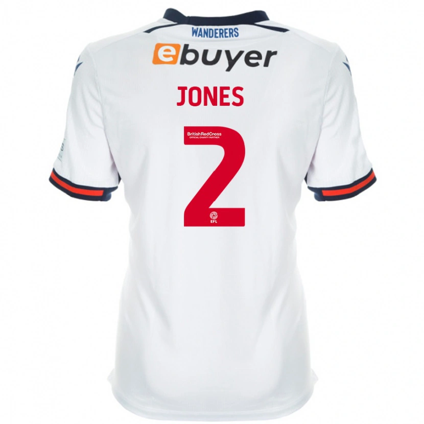 Danxen Damen Gethin Jones #2 Weiß Heimtrikot Trikot 2024/25 T-Shirt