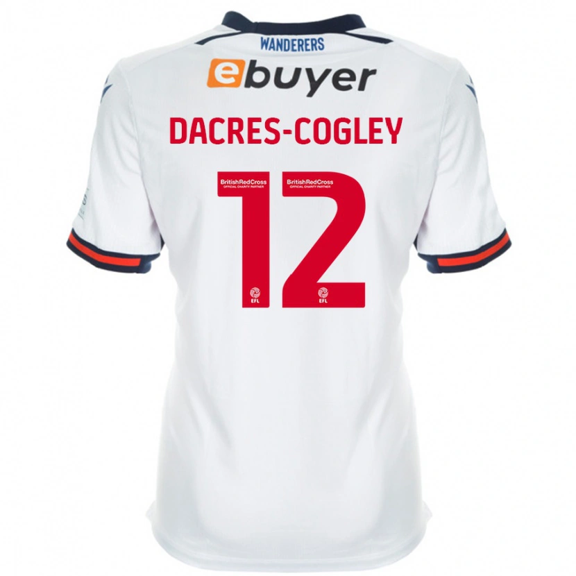 Danxen Damen Josh Dacres-Cogley #12 Weiß Heimtrikot Trikot 2024/25 T-Shirt