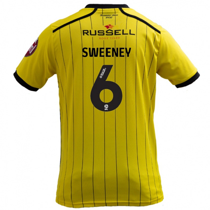 Danxen Damen Ryan Sweeney #6 Gelb Heimtrikot Trikot 2024/25 T-Shirt