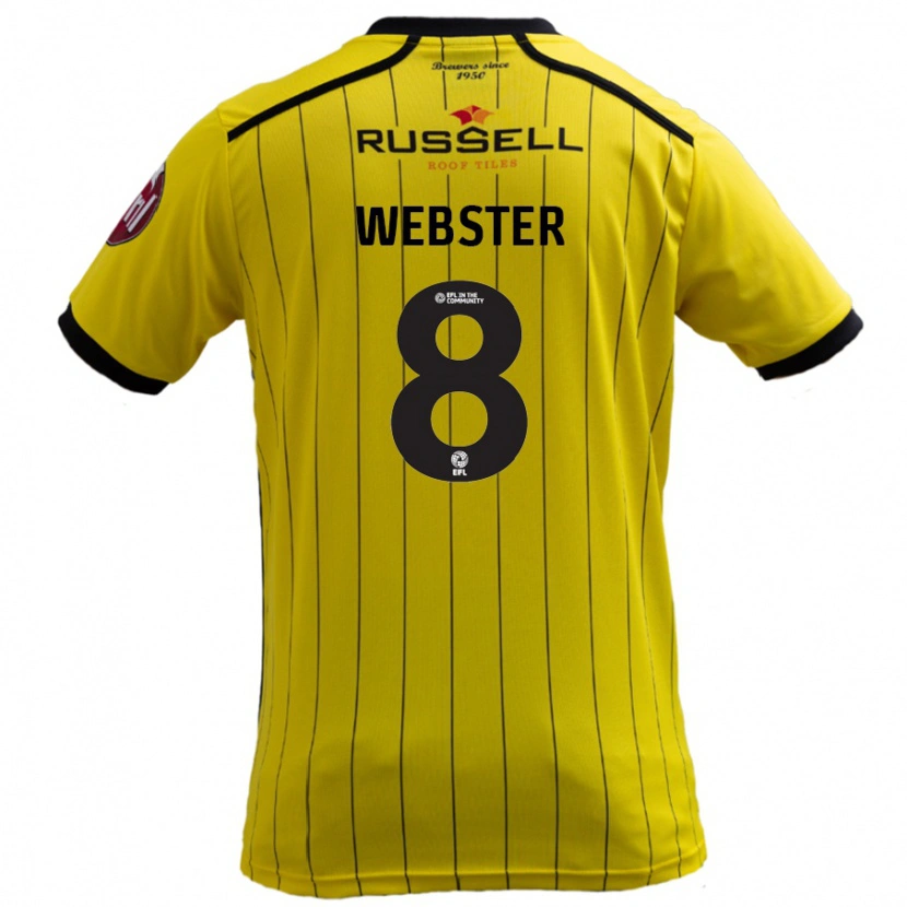 Danxen Damen Charlie Webster #8 Gelb Heimtrikot Trikot 2024/25 T-Shirt