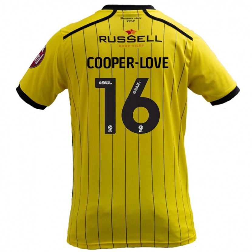 Danxen Damen Jack Cooper-Love #16 Gelb Heimtrikot Trikot 2024/25 T-Shirt