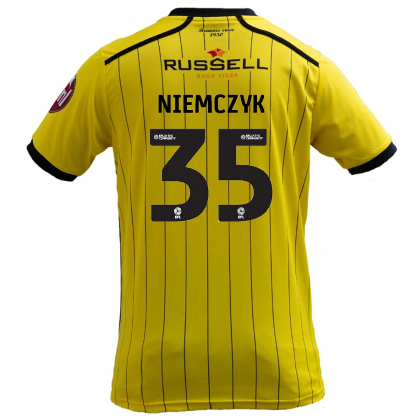 Danxen Damen Jakub Niemczyk #35 Gelb Heimtrikot Trikot 2024/25 T-Shirt