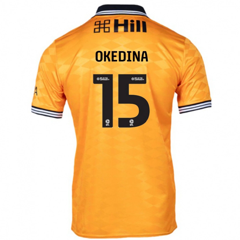 Danxen Damen Jubril Okedina #15 Orange Heimtrikot Trikot 2024/25 T-Shirt