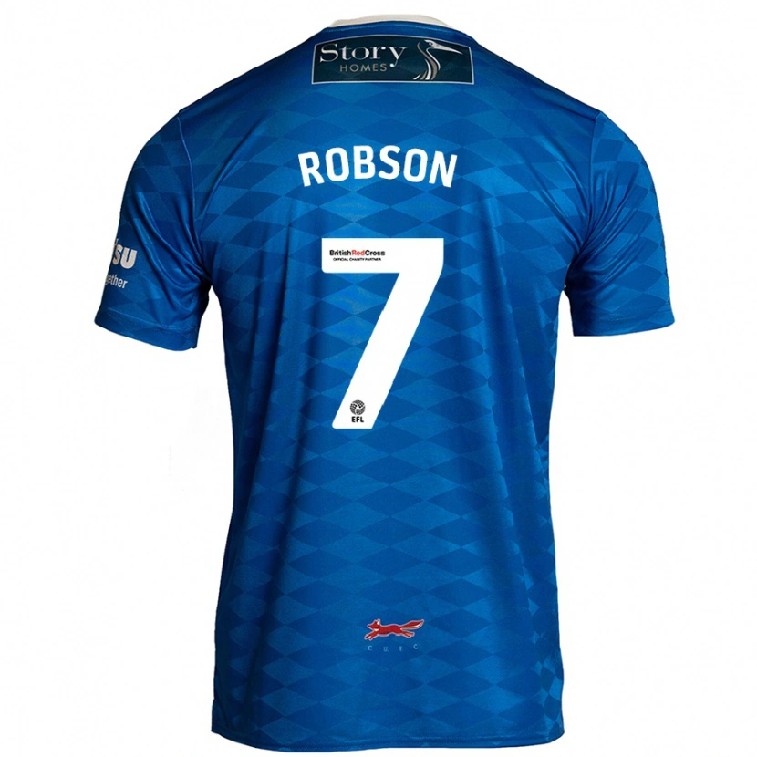 Danxen Damen Ethan Robson #7 Blau Heimtrikot Trikot 2024/25 T-Shirt