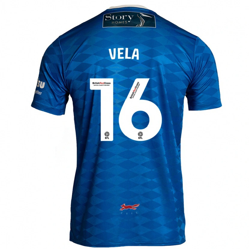 Danxen Damen Josh Vela #16 Blau Heimtrikot Trikot 2024/25 T-Shirt
