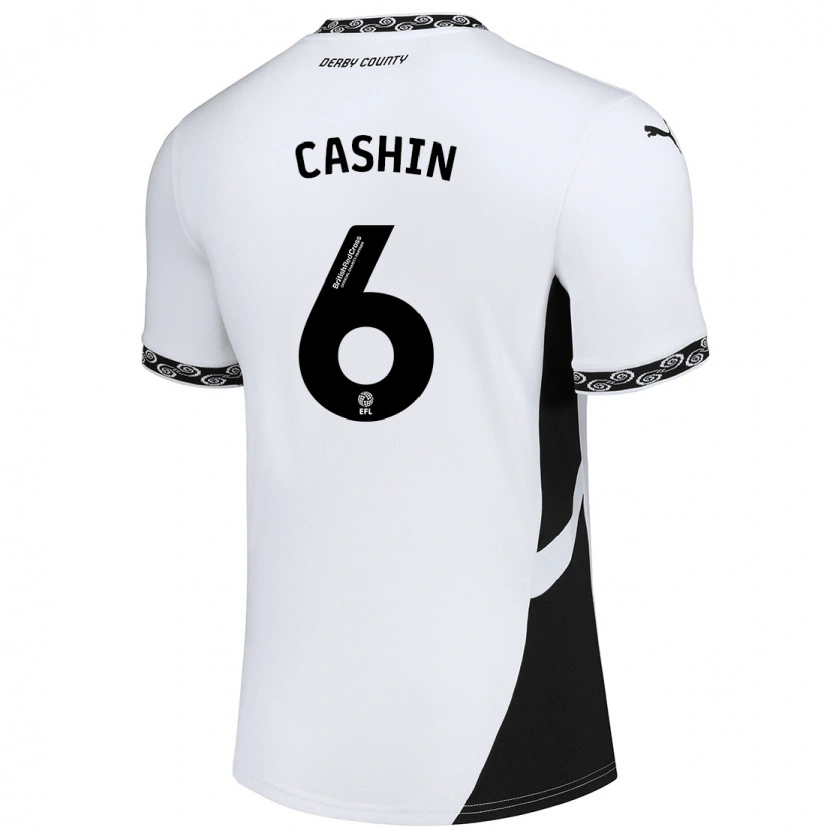 Danxen Damen Eiran Cashin #6 Weiß Schwarz Heimtrikot Trikot 2024/25 T-Shirt