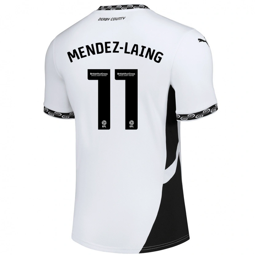 Danxen Damen Nathaniel Méndez-Laing #11 Weiß Schwarz Heimtrikot Trikot 2024/25 T-Shirt